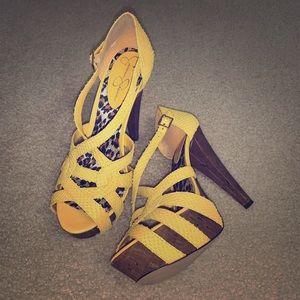 Jessica Simpson Cork Heel Sandal